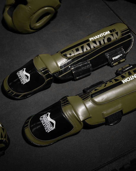 Phantom Athletics APEX Hybrid Benskydd – Armégrön