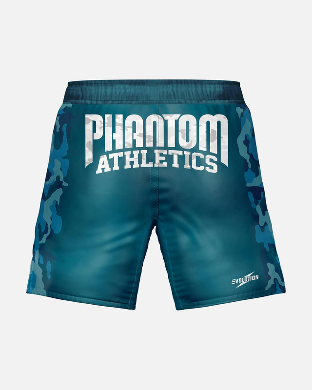 Pantaloncini MMA Phantom Athletics EVO Warfare – Blu marinaro Camo