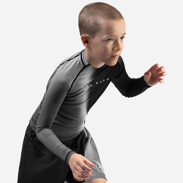 Rashguard Hayabusa Apex Nova Maniche Lunghe Bambini – Nero