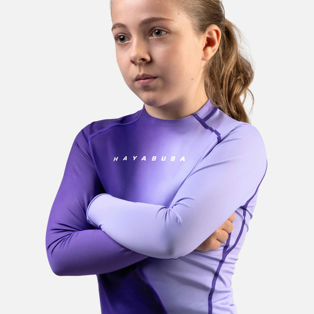 Rashguard Hayabusa Apex Nova Mâneci Lungi Copii – Violet