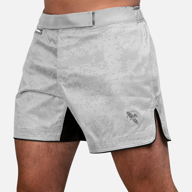 Hayabusa MMA-shorts Hex Mid-Thigh – Hvid