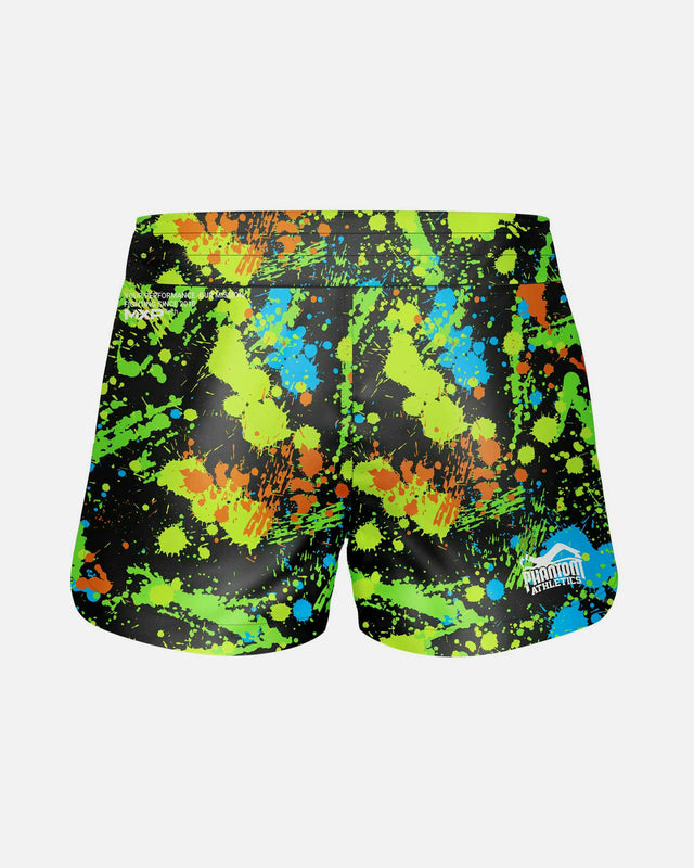 Phantom Athletics MMA-Shorts Fusion Splatter – Schwarz/Neon
