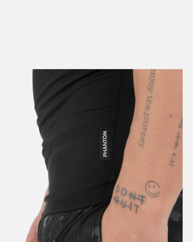 Rashguard Phantom Athletics Tactic Manica Corta - Nero