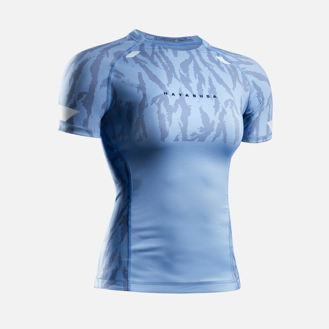 Hayabusa Rashguard Apex Vantage Korta Ärmar Dam - Blå