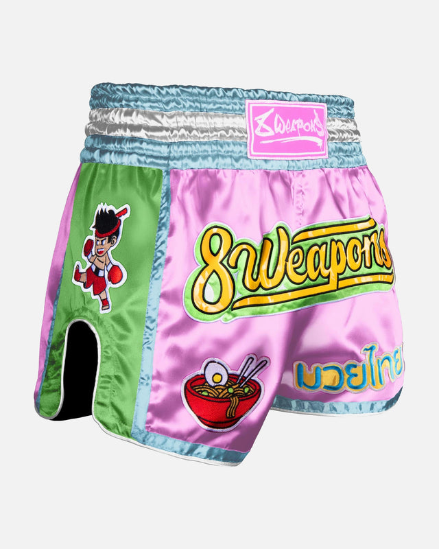 Calções de Muay Thai 8 WEAPONS Yummy – Cor-de-rosa