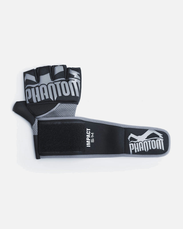 Vendas de boxeo Phantom Athletics Impact Neopreen Gel – Negro/Gris