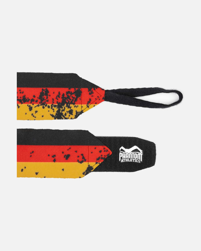 Boxerské bandáže Phantom Athletics – Černé/Červené/Zlaté