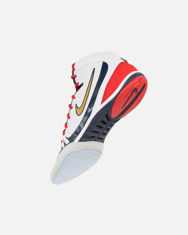 Botas de lucha Nike Freek SE - Blanco/Oro/Azul marino