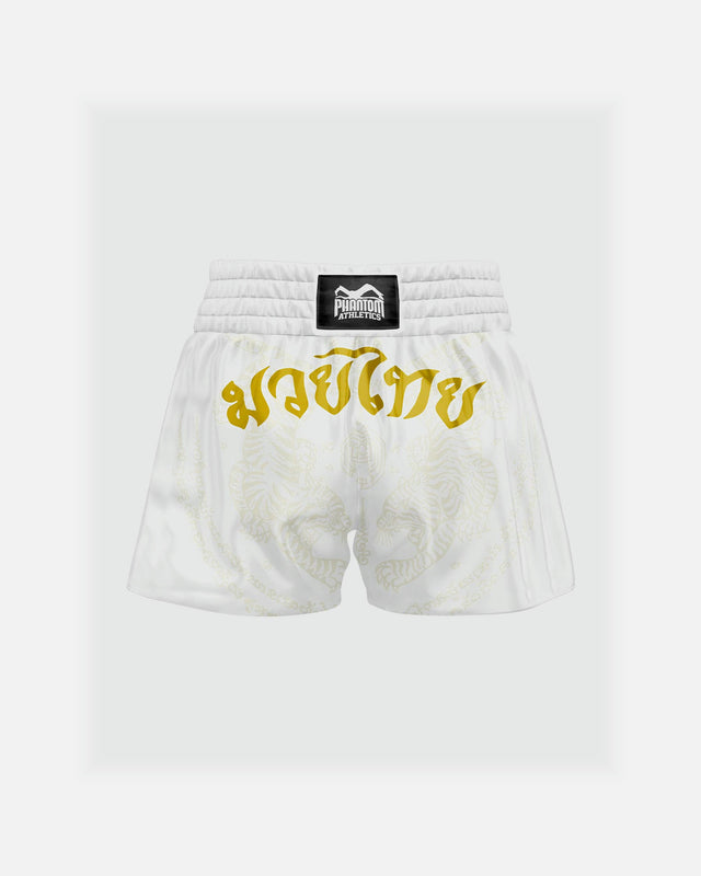 Phantom Athletics Muay Thai Shorts Sak Yant - Wit/Goud