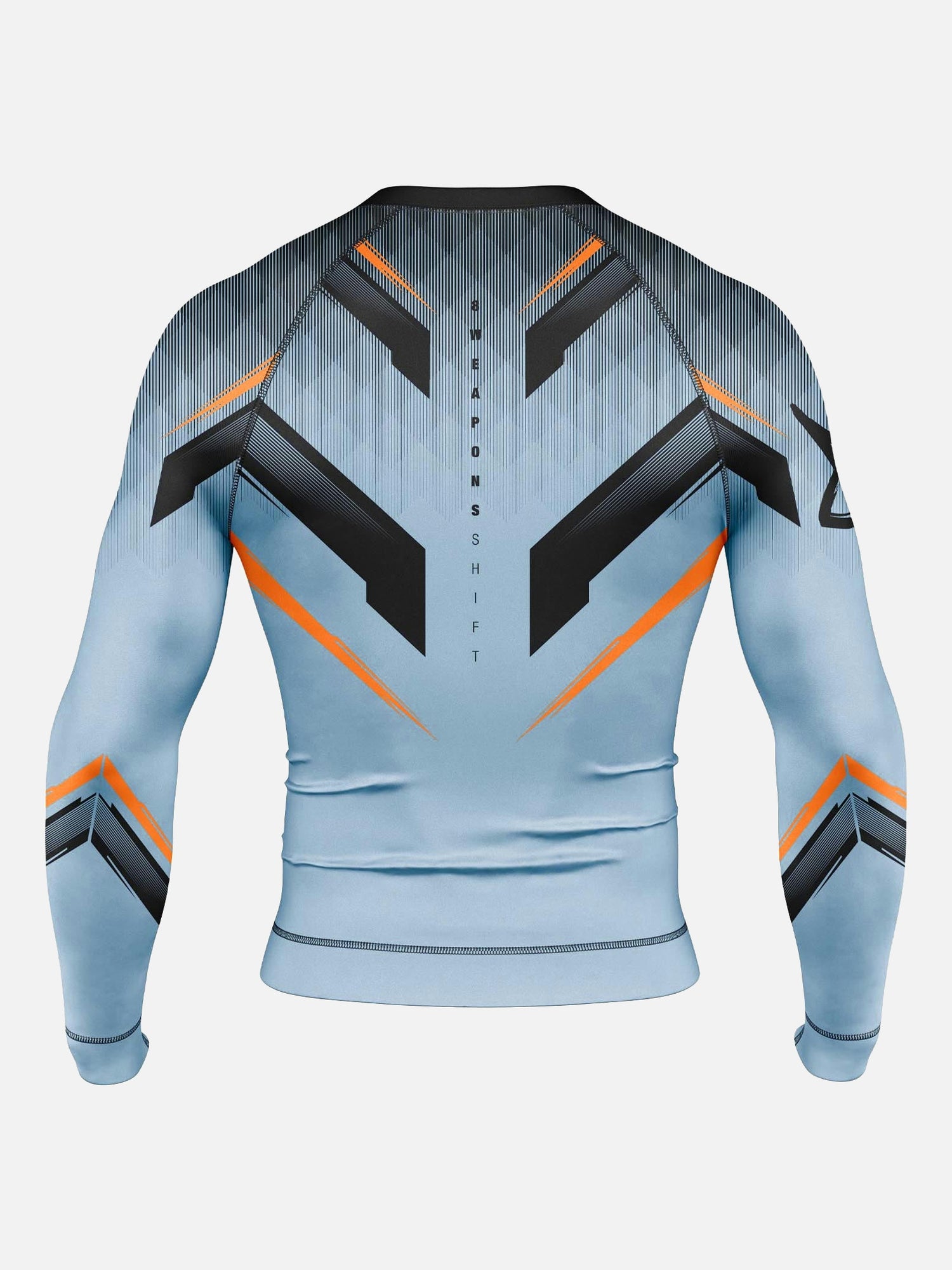 8 WEAPONS Rashguard Shift – Eisgrau/Orange