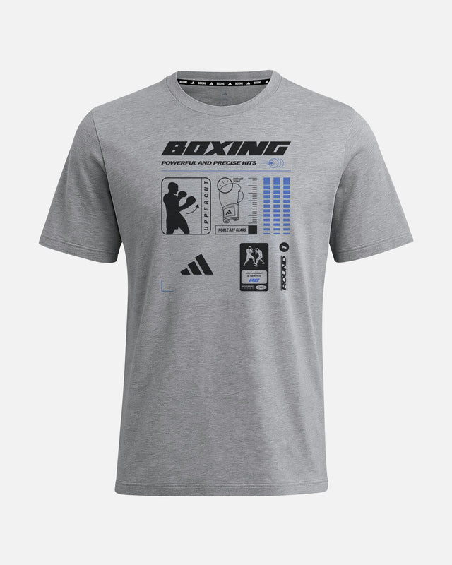 Triko Adidas Boxing Graphic Line – Šedé
