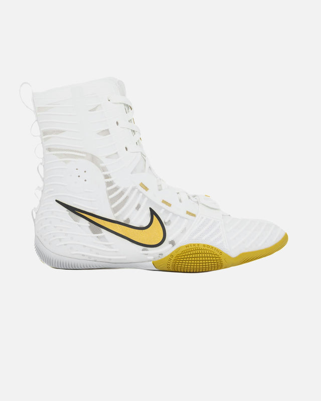 Botas de boxeo Nike HyperKO 3 – Blanco/Oro