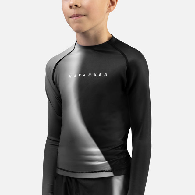 Rashguard Hayabusa Apex Nova Maniche Lunghe Bambini – Nero