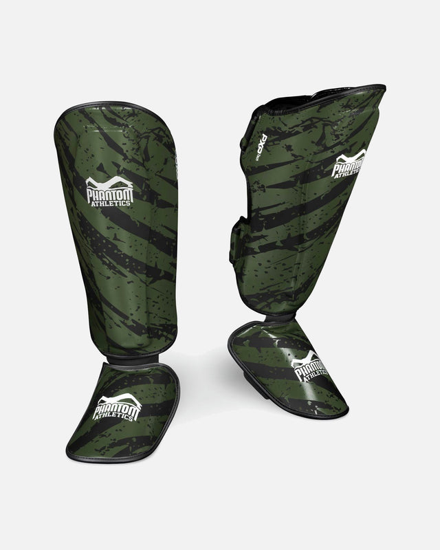 Espinilleras Phantom Athletics Camo Tiger – Gris