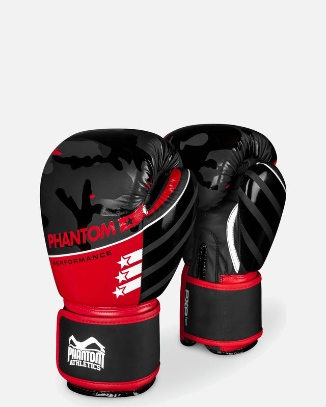 Boxerské rukavice Phantom Athletics Raider – Červené/Černé