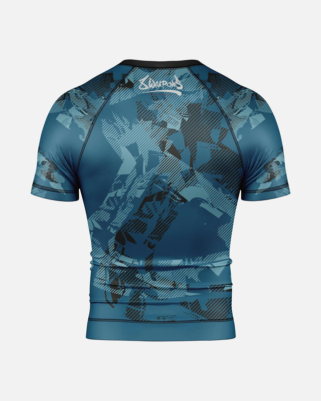 8 WEAPONS Rashguard Hit 2.0 – Mörkblå/Svart