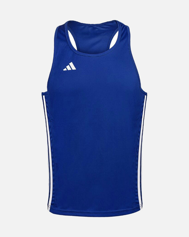 Camiseta de boxeo Adidas Punch Line – Azul/Blanco