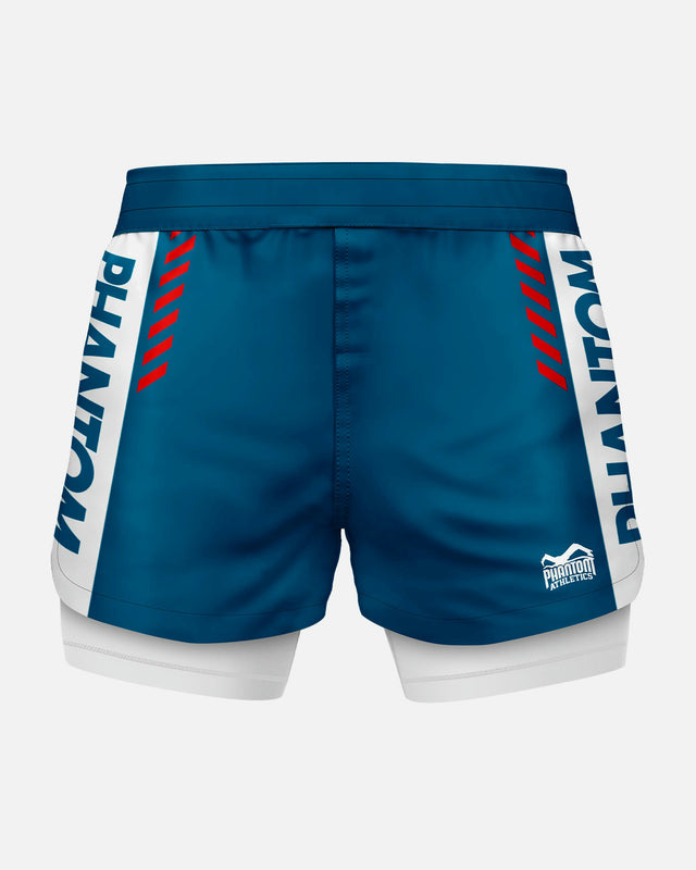 Shorts de compression Phantom Athletics Fusion 2in1 Apex – Noir/Gris