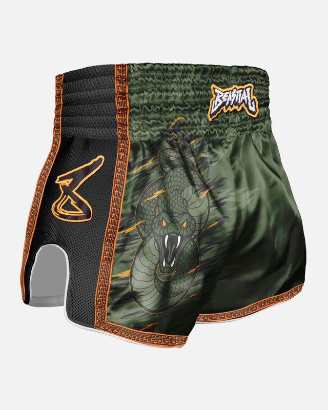 8 WEAPONS Muay Thai-shorts Beastial Viper – Khaki