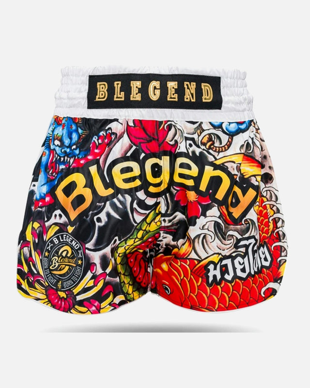 Blegend Muay Thai Shorts Legend 3 – White