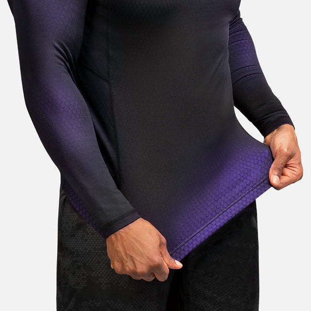 Rashguard Hayabusa Fusion Manches longues – Noir/Violet