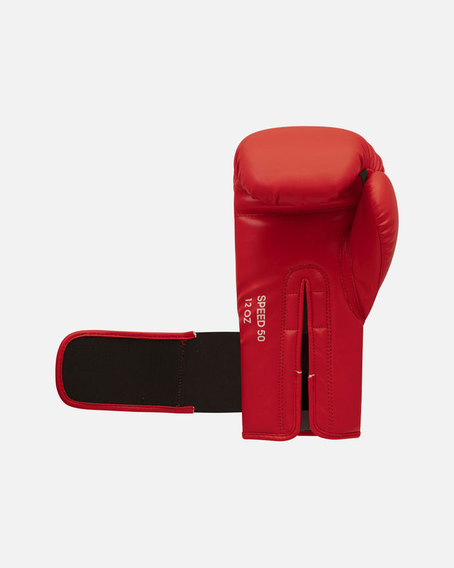 Mănuși de box Adidas Speed 50 – Roșu/Argintiu