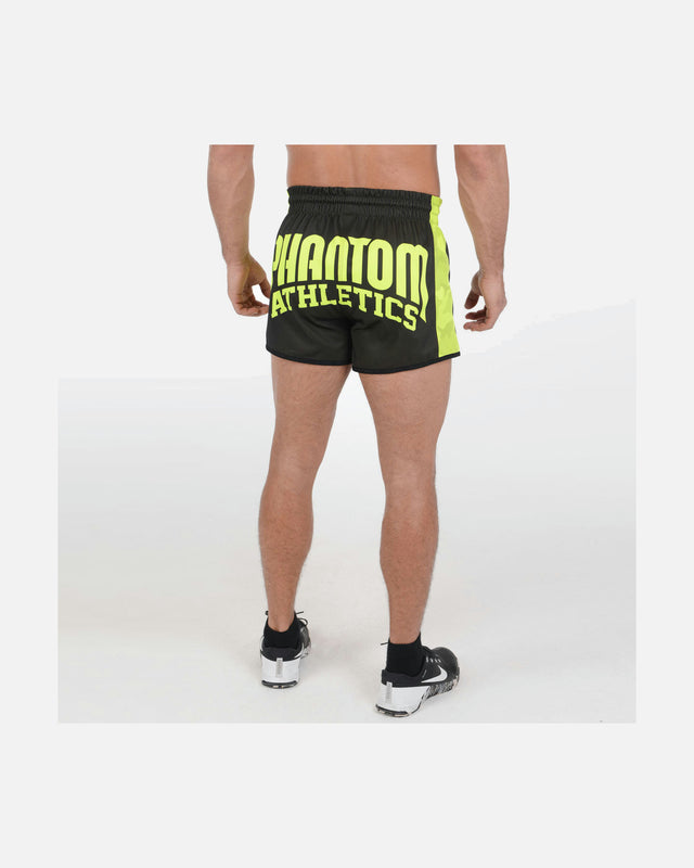 Phantom Athletics Muay Thai shorts Revolution – Sort/Neon