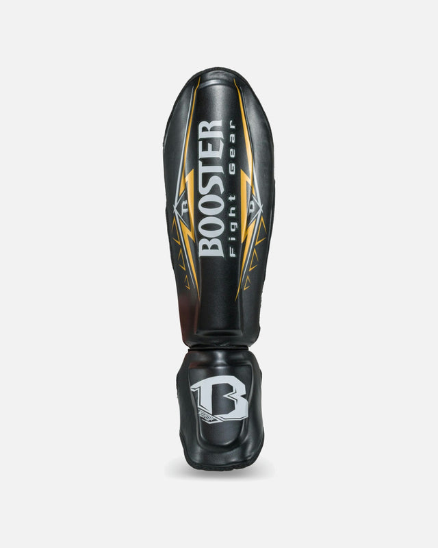 Espinilleras Booster Warrior – Negro