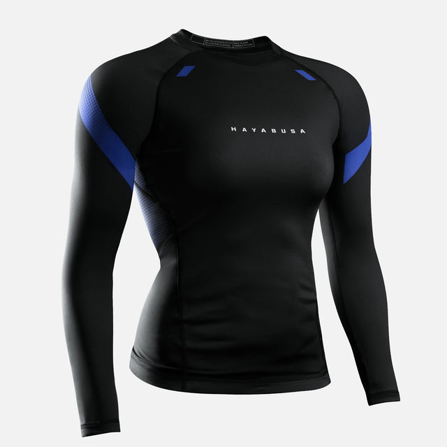 Hayabusa Rashguard Pro Ranked Långärmad Dam - Blå