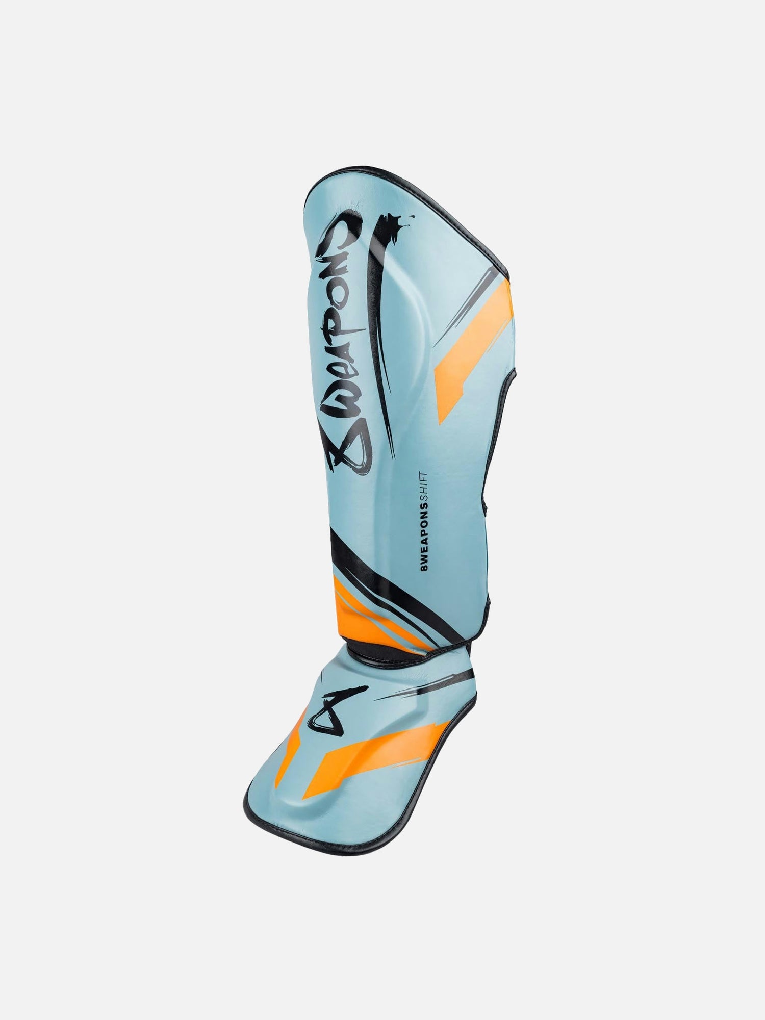 Espinilleras 8 WEAPONS Shift – Gris hielo/Naranja