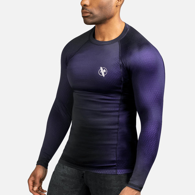Rashguard Hayabusa Fusion Manches longues – Noir/Violet