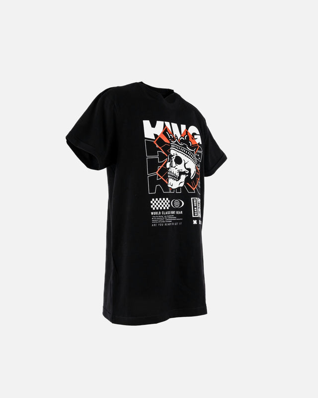 King Pro Boxing Triko Skull 2 – Černé