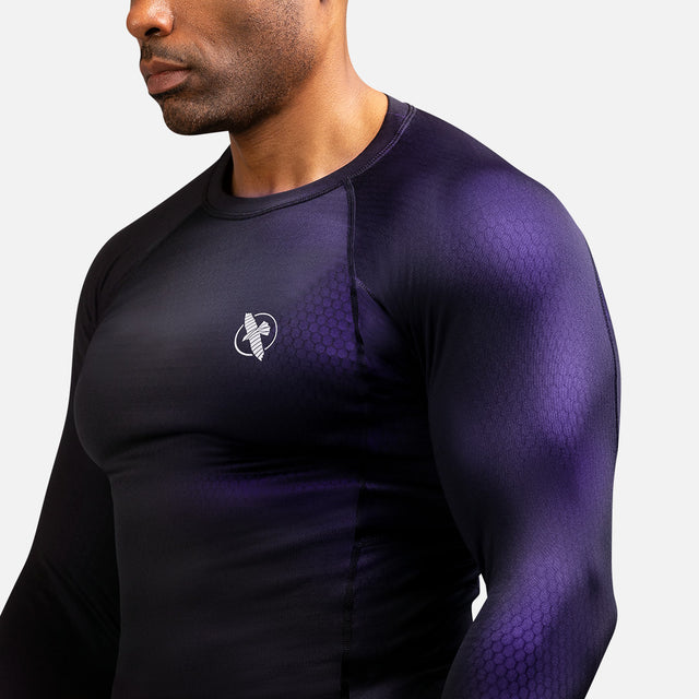 Rashguard Hayabusa Fusion Manches longues – Noir/Violet