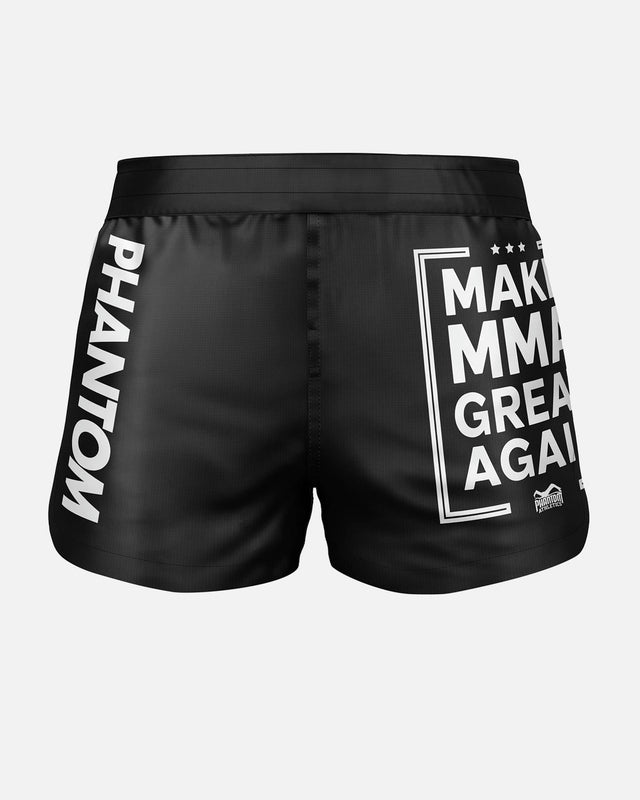 Phantom Athletics MMA Shorts Fusion-R Make MMA Great Again – Black
