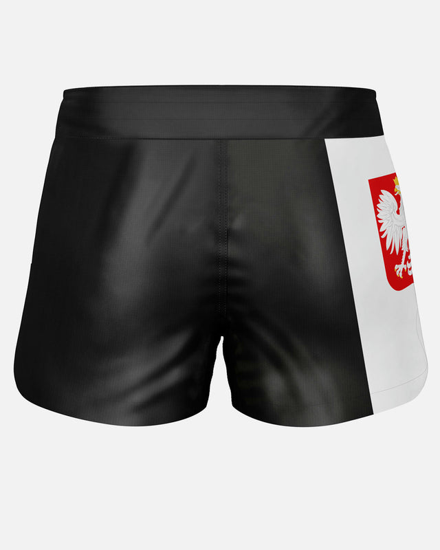 Phantom Athletics MMA Shorts FUSION-R Team Poland - Zwart/Rood/Wit