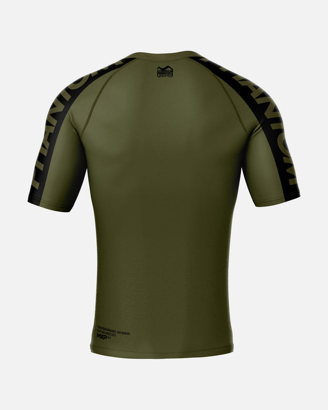 Phantom Athletics Rashguard EVO Apex Korta Ärmar – Armé