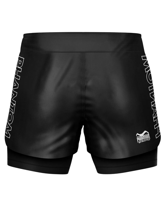 Phantom Athletics Compressie Shorts Fusion-R 2in1 Ranked - Zwart