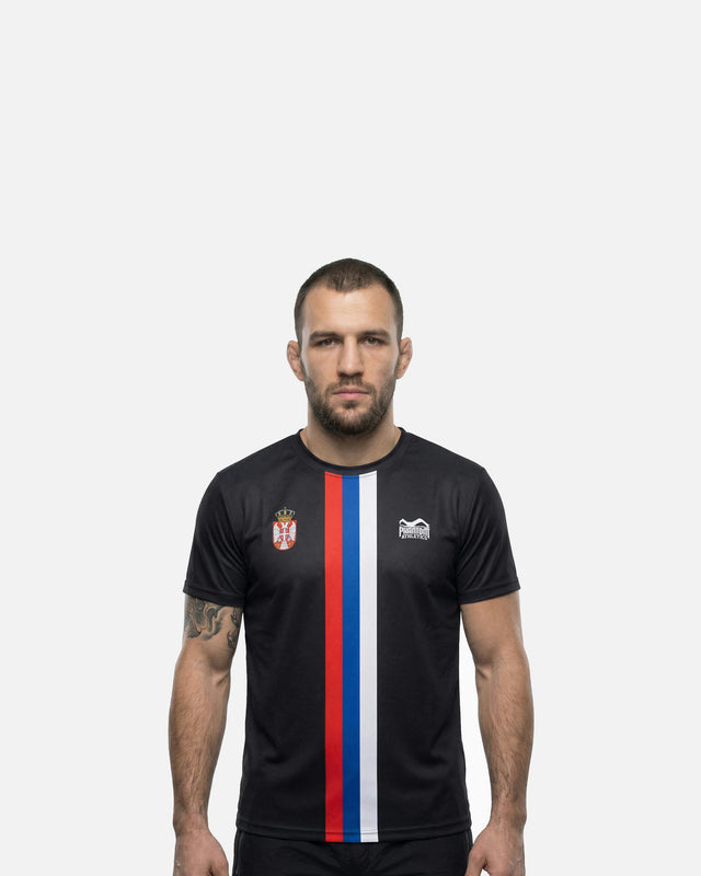 Phantom Athletics Trainingsshirt EVO+ Team Serbia - Sort
