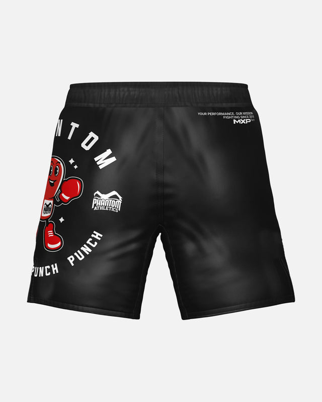 Pantaloncini MMA Phantom Athletics EVO Punchy – Nero/Rosso
