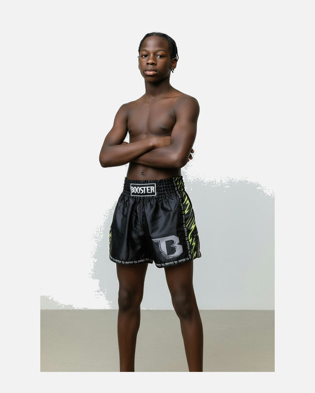 Booster Muay Thai shorts Combat Series 5 Børn - Sort