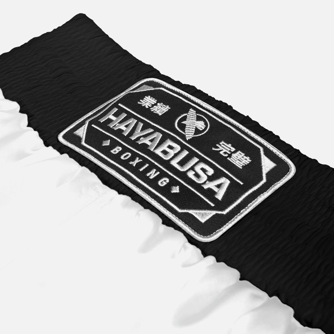 Pantaloni scurți de box Hayabusa Pro – Alb