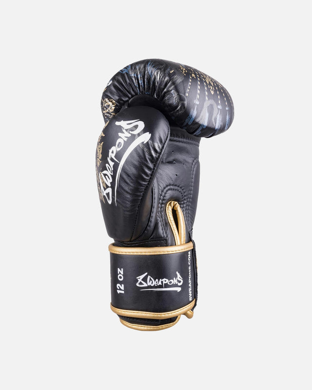 Guantoni da boxe 8 WEAPONS Three Elephants 2.0 – Nero/Oro