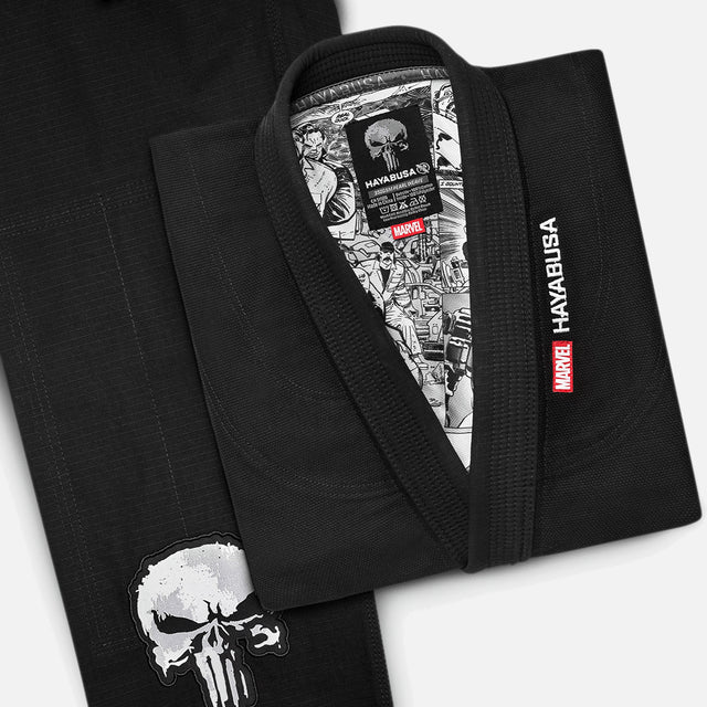 Marvel BJJ Gi The Punisher - Zwart