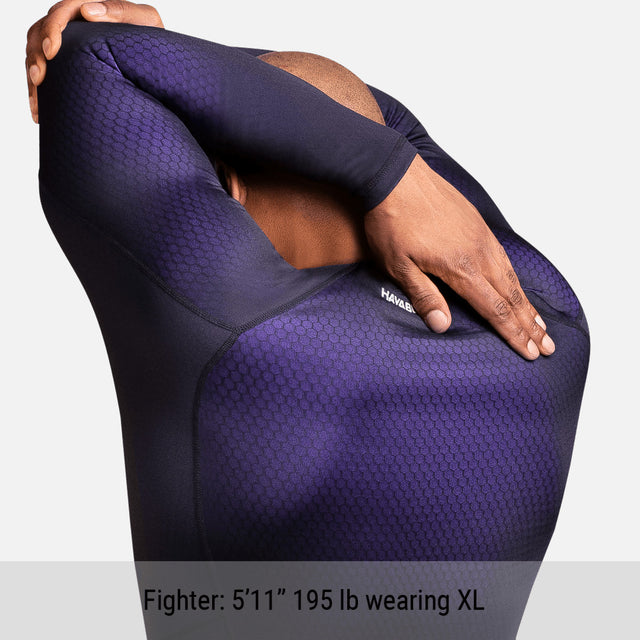 Rashguard Hayabusa Fusion Manches longues – Noir/Violet