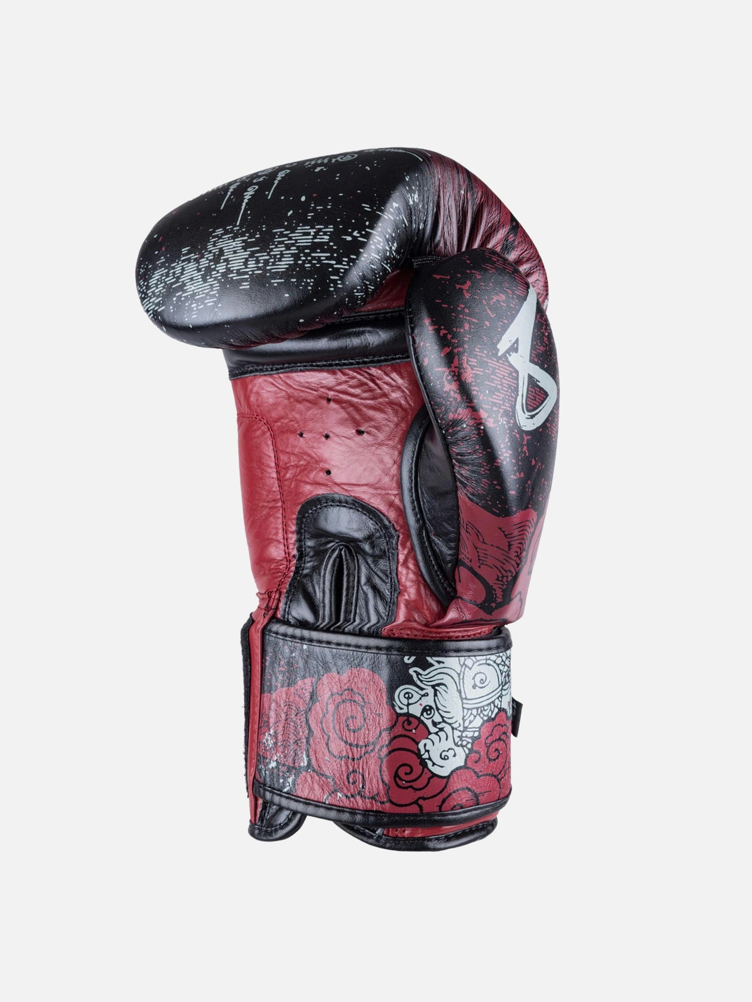 Luvas de boxe 8 WEAPONS Hanuman Yant – Preto/Vermelho