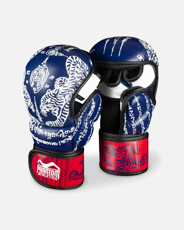 MMA sparingové rukavice Phantom Athletics Muay Thai – Modré