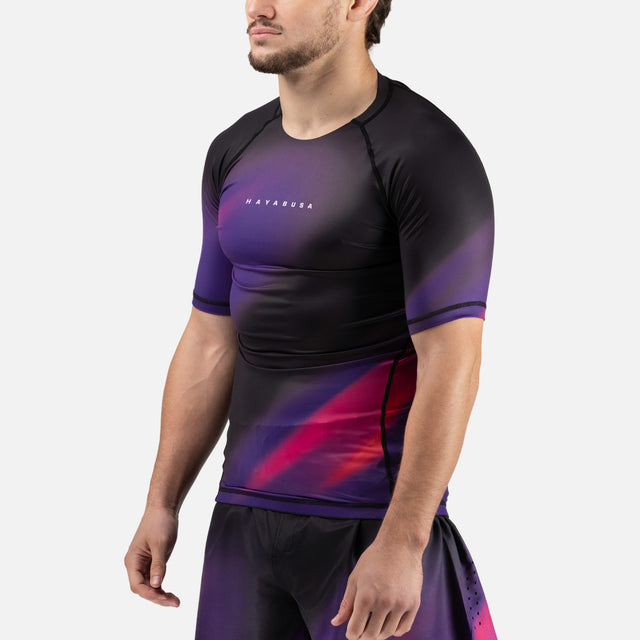 Hayabusa Rashguard Apex Nova Kurzarm – Lila