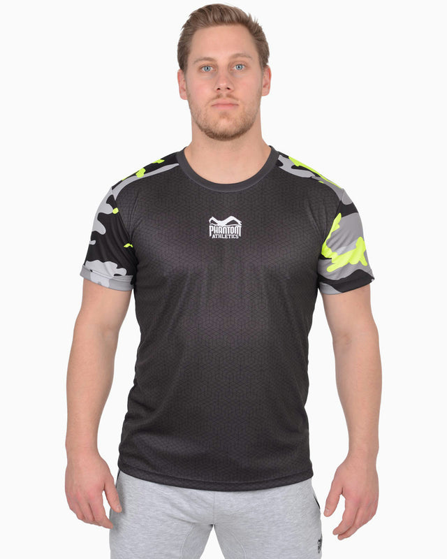 Phantom Athletics Trainingsshirt EVO Camo - Neon