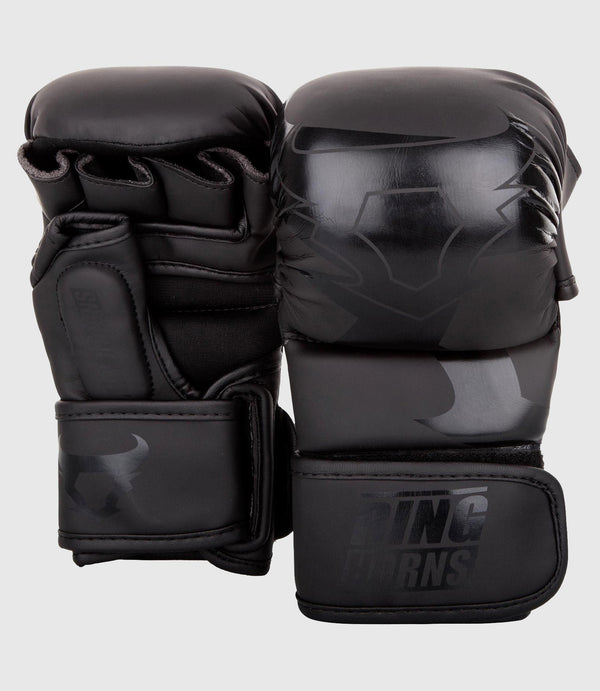 Guanti da sparring MMA Ringhorns Charger – Nero/Nero