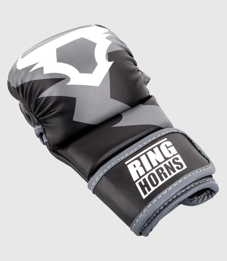 Ringhorns MMA-handskar Charger Sparring – Svart/Grå/Vit – MMA-handskar